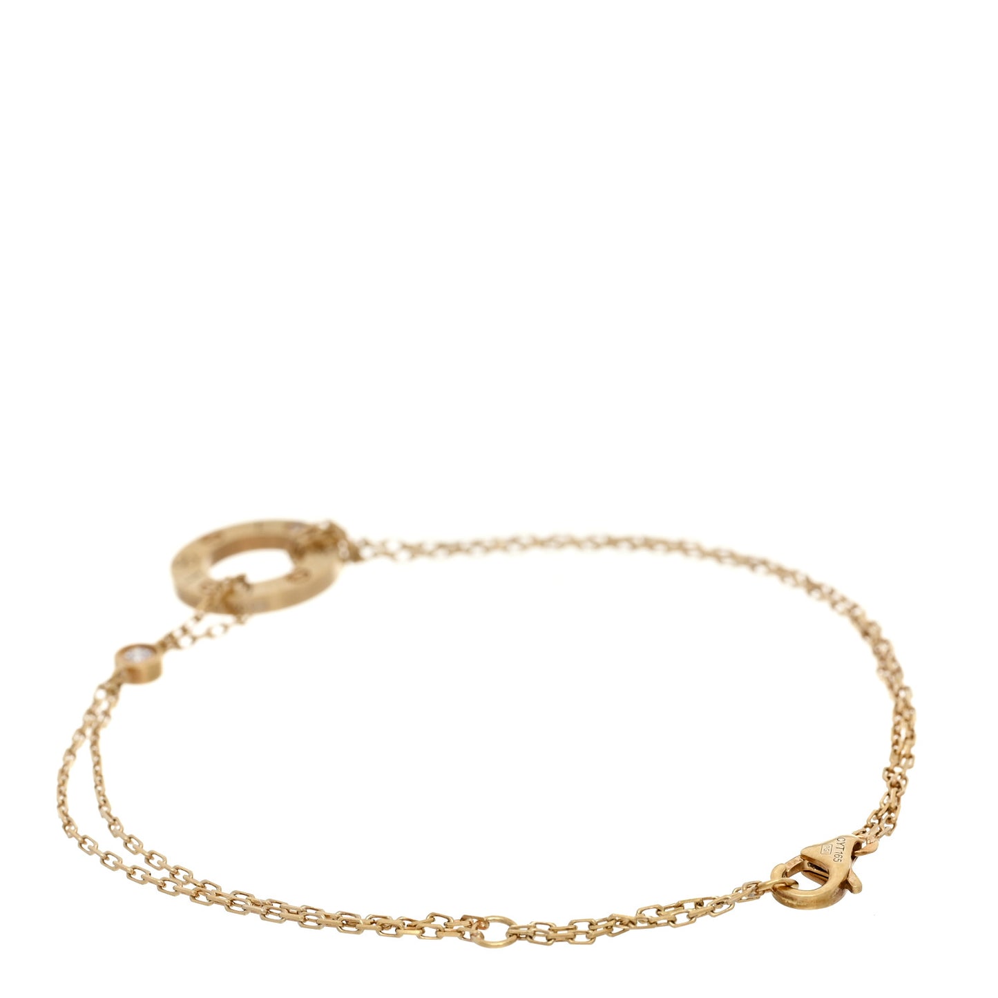 18K Yellow Gold Diamond Love Bracelet