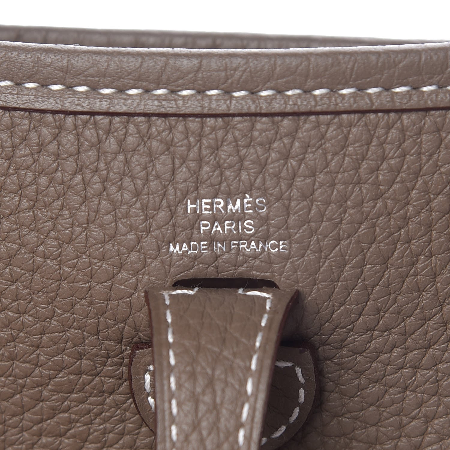 Hermes Taurillon Clemence Amazone Evelyne TPM Etoupe Bleu Indigo 8 of 10