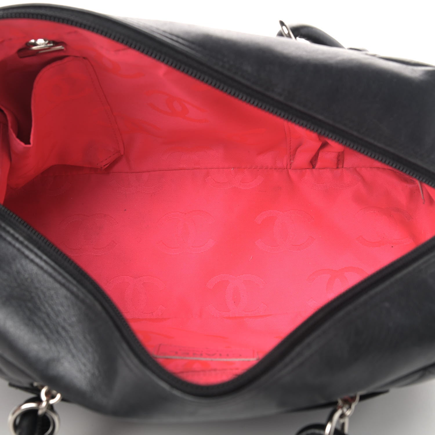 Chanel Calfskin Quilted Large Cambon Bowler Black 4 of 5
