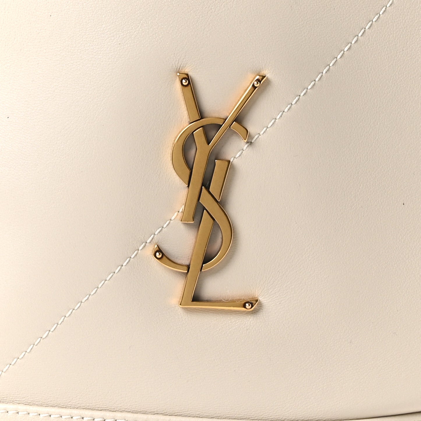 Lambskin Matelasse Monogram Large Jamie 4.3 Pochon Crema Soft