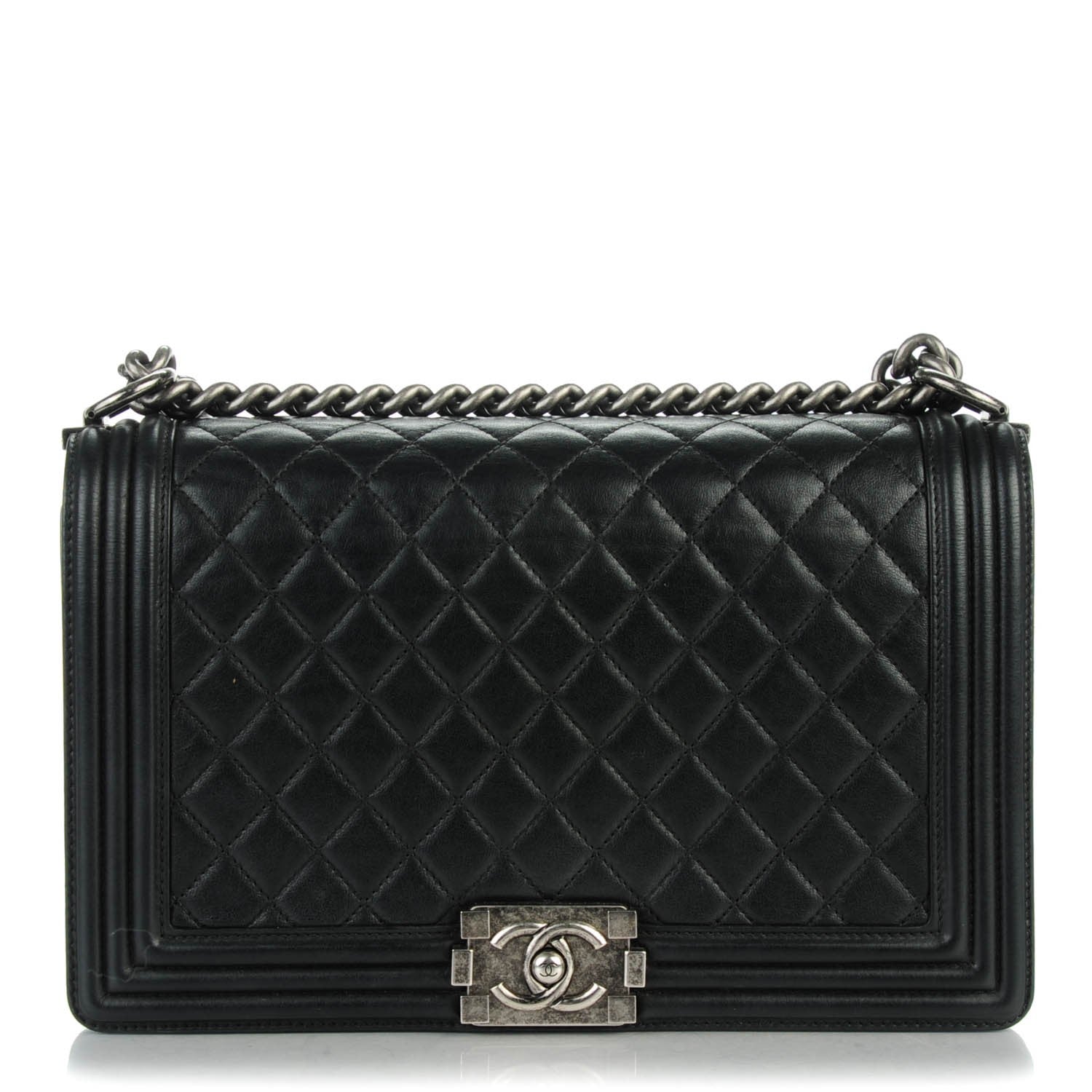 Chanel Lambskin Quilted New Medium Boy Flap Black 1 of 7