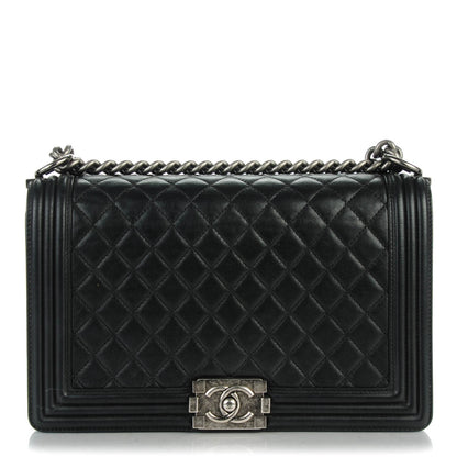 Chanel Lambskin Quilted New Medium Boy Flap Black 1 of 7