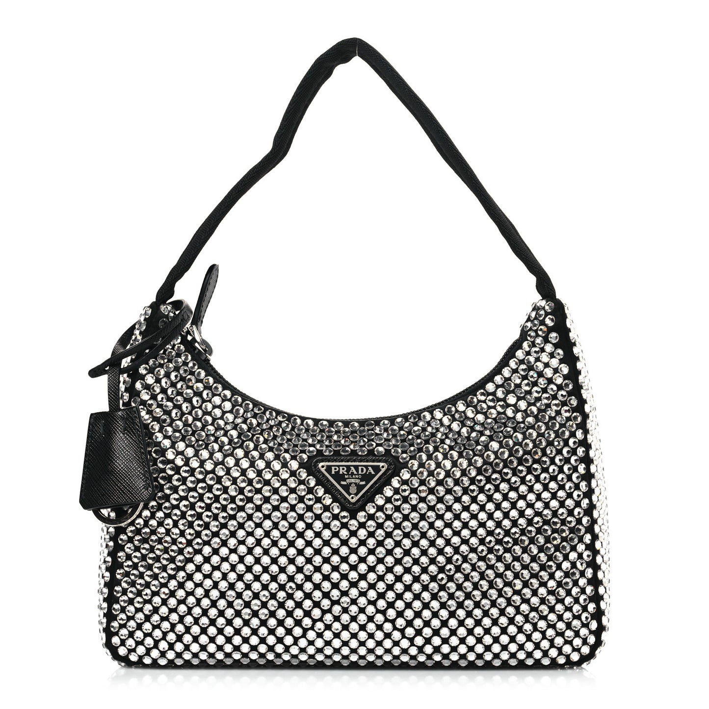 Satin Crystal Mini Re-Edition 2000 Bag Cristal