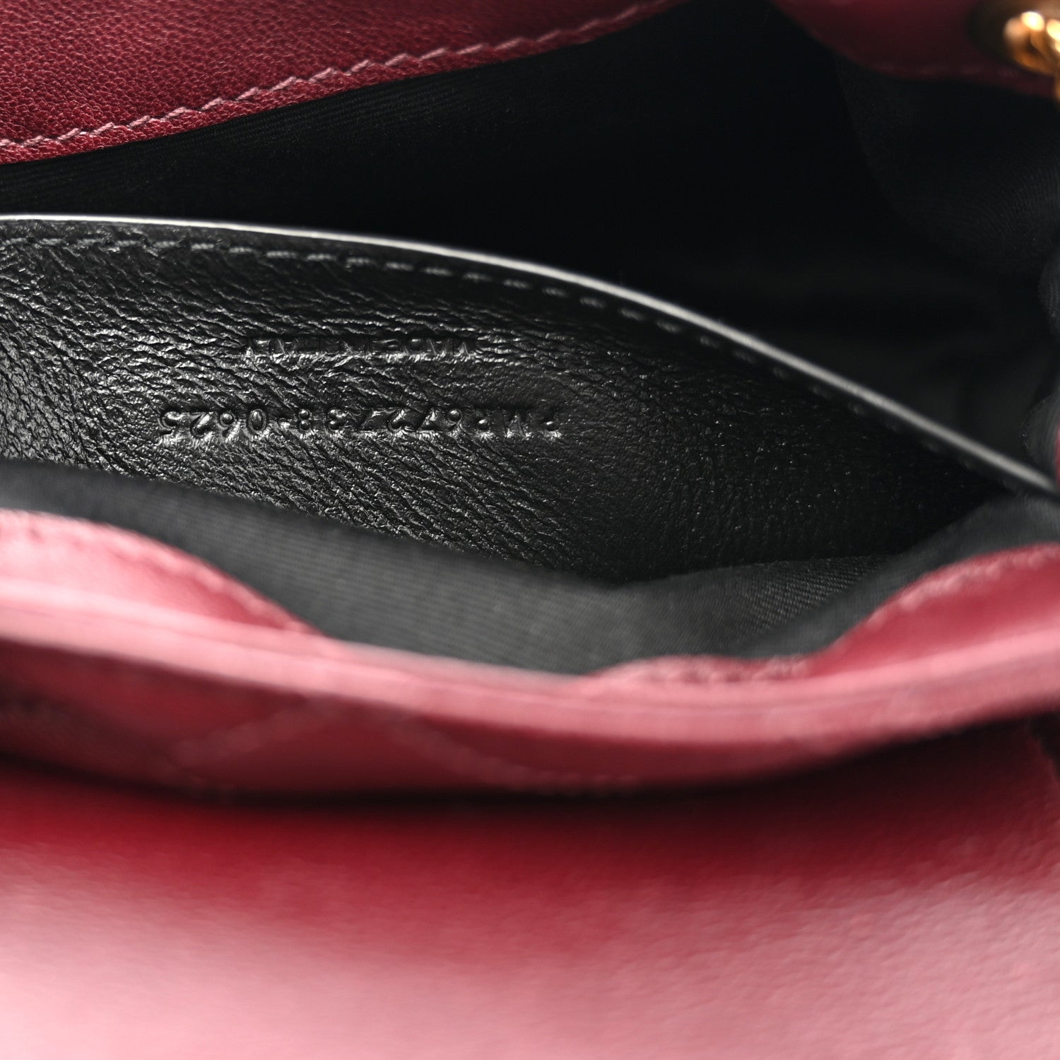 Saint Laurent Lambskin Quilted Monogram Mini Nolita Rouge Cabernet 7 of 10