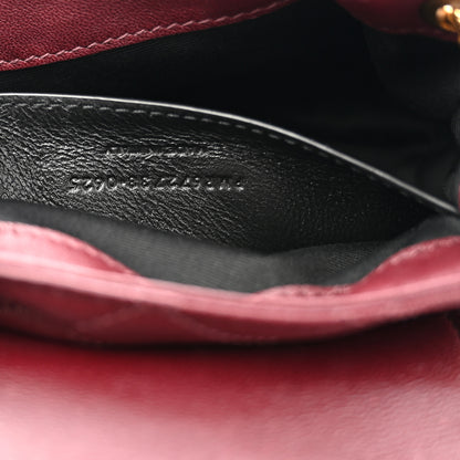 Saint Laurent Lambskin Quilted Monogram Mini Nolita Rouge Cabernet 7 of 10