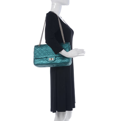 Chanel Metallic Calfskin Quilted 2.55 Reissue 227 Flap Turquoise 2 of 15