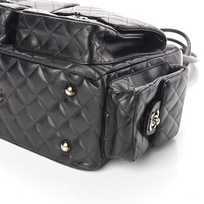 Chanel Calfskin Quilted Large Cambon Multipocket Reporter Black 10 of 10
