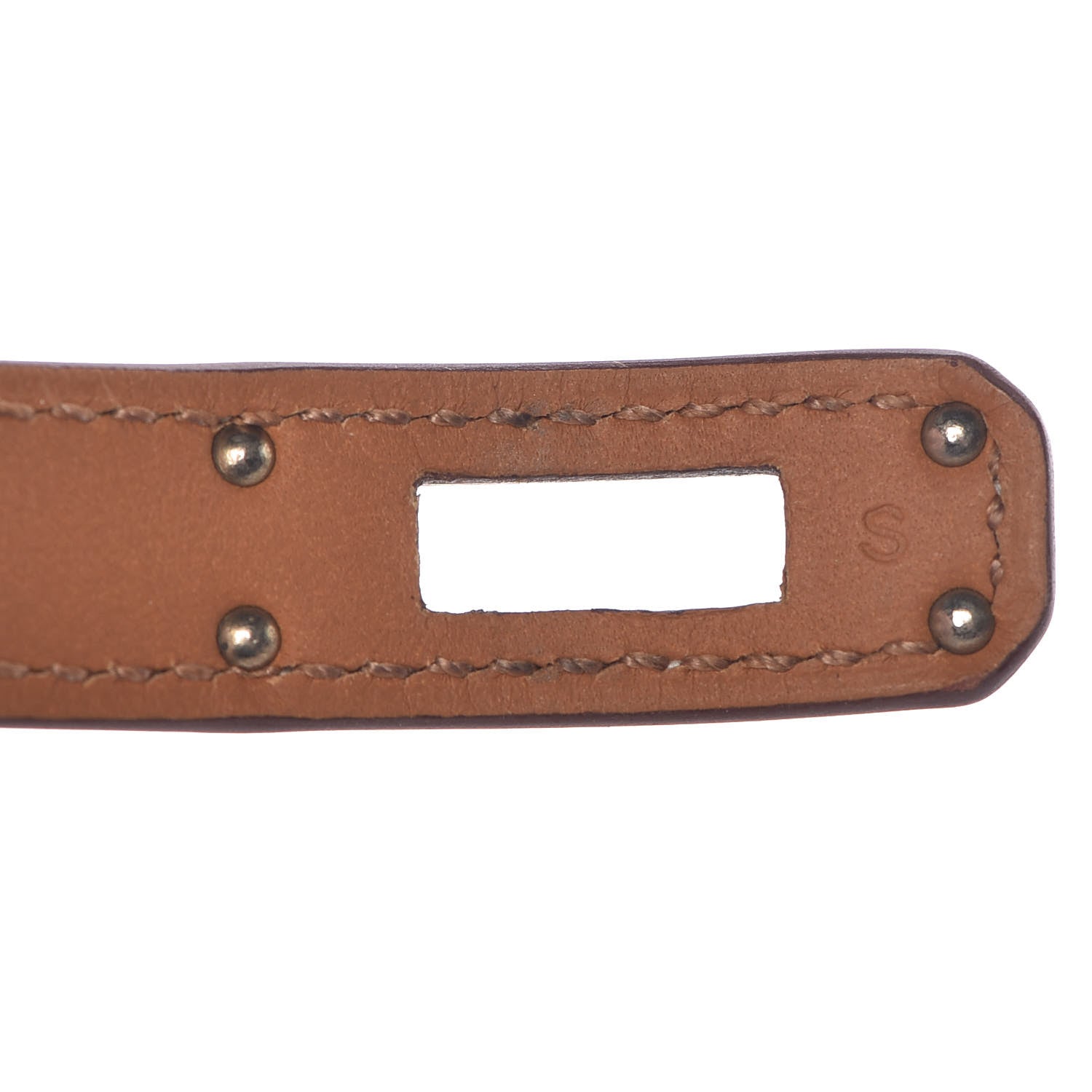 Hermes Barenia Kelly Double Tour Bracelet S Fauve 4 of 9