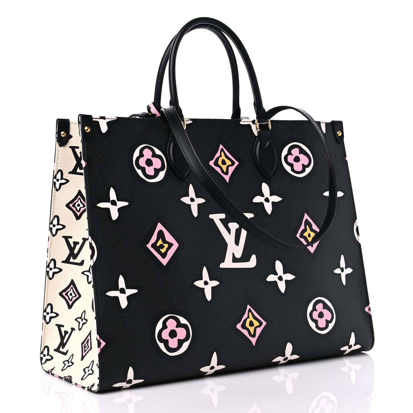 Monogram Giant Wild At Heart Onthego GM Black