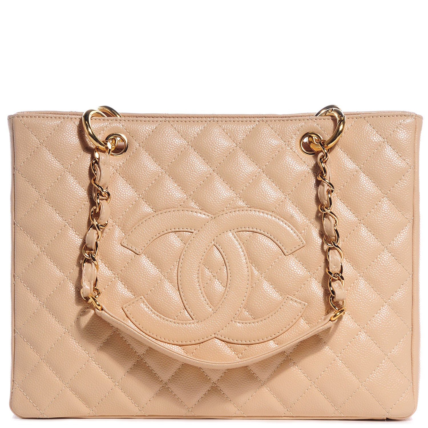 Chanel Caviar Grand Shopping Tote GST Beige Clair 1 of 7