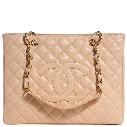 Chanel Caviar Grand Shopping Tote GST Beige Clair 1 of 7