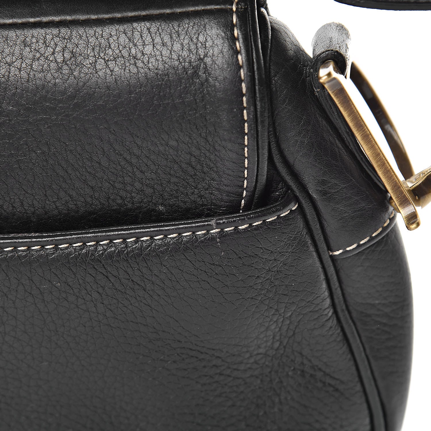 Christian Dior Calfskin Saddle Bag Black 15 of 16