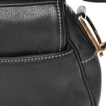 Christian Dior Calfskin Saddle Bag Black 15 of 16