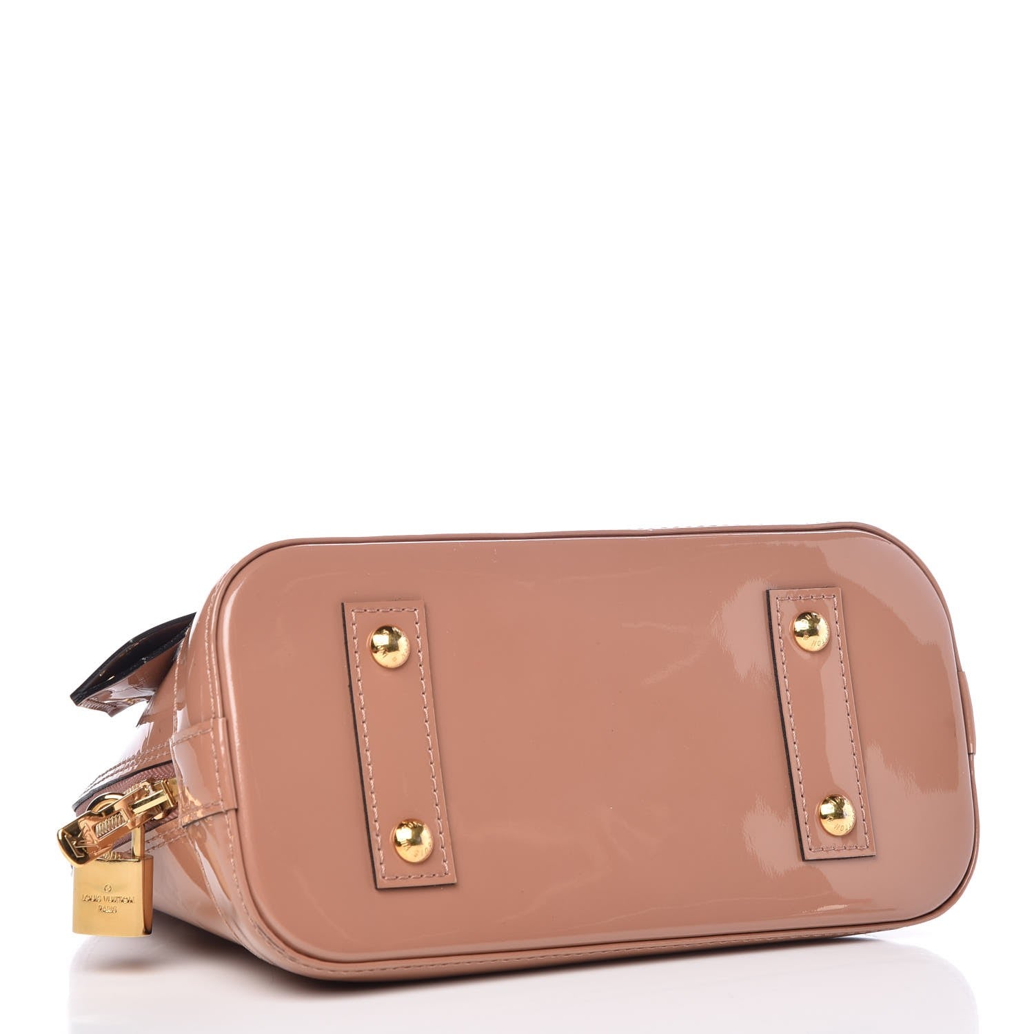 Louis Vuitton Vernis Alma BB Rose Velours 4 of 9