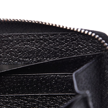 Gucci Monogram Metal Bar Zip Around Wallet Black 6 of 6