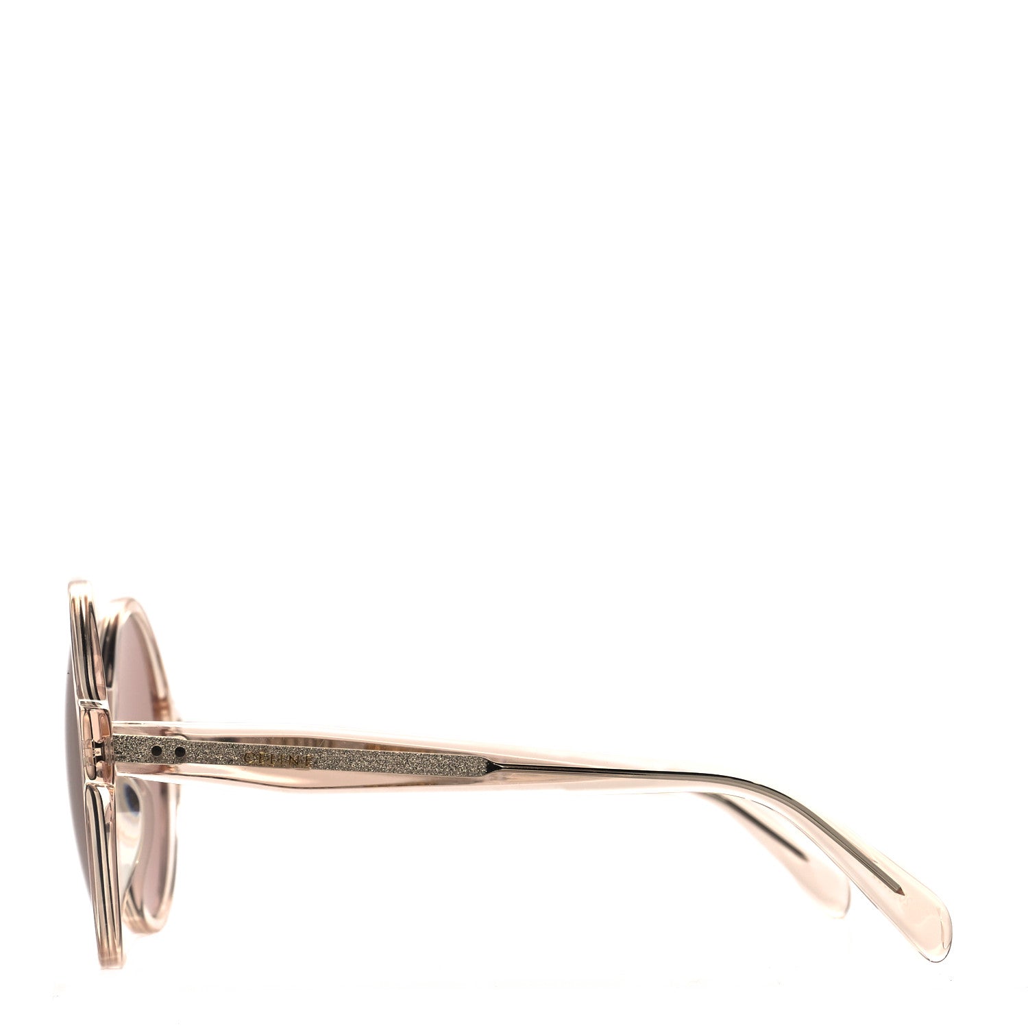 Celine Round Sunglasses CL 40051/I Transparent Light Pink 3 of 6