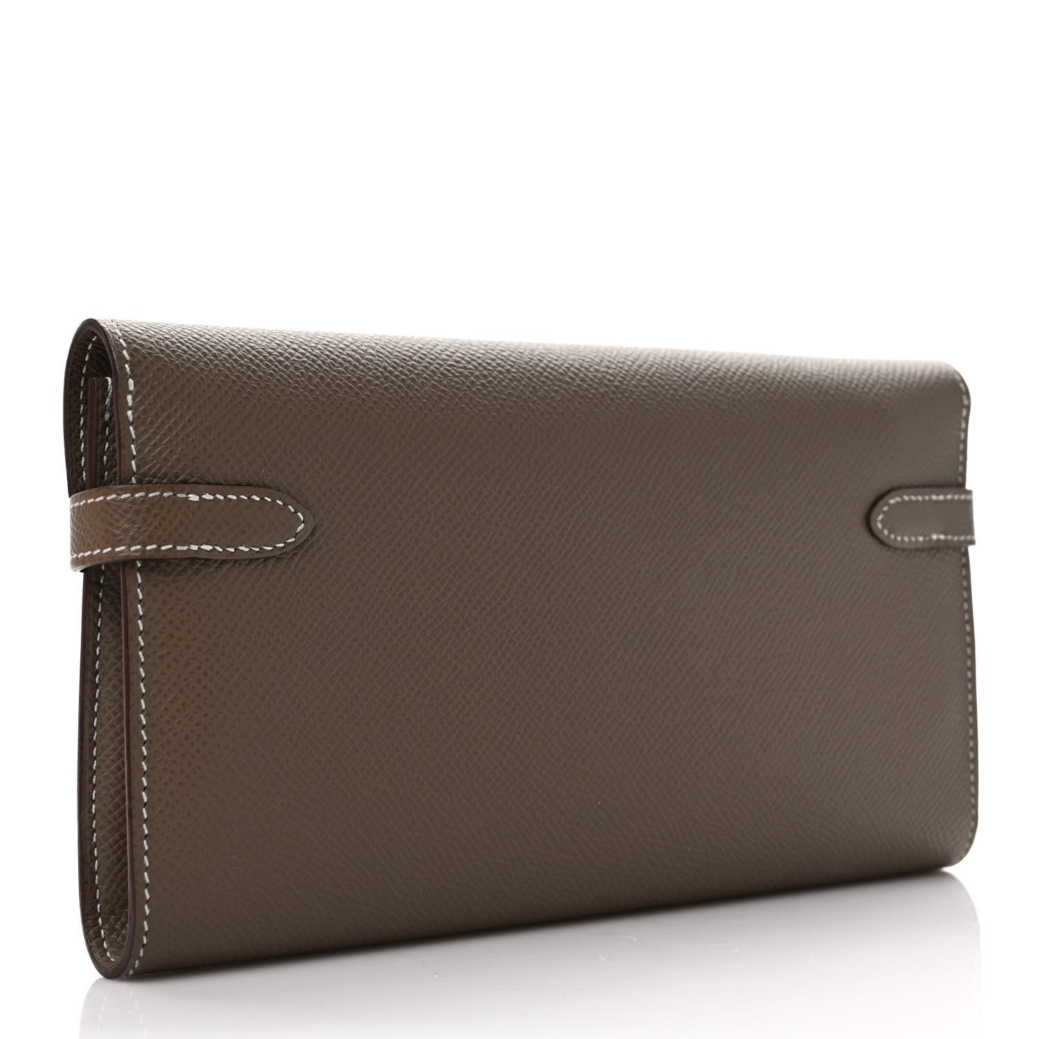 Hermes Epsom Kelly Longue Wallet Etoupe 3 of 7