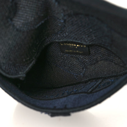 Christian Dior Canvas Embroidered Camouflage Saddle Belt Bag Blue 5 of 6