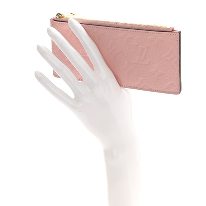 Louis Vuitton Empreinte Curieuse Wallet Zippered Insert Rose Ballerine 2 of 6