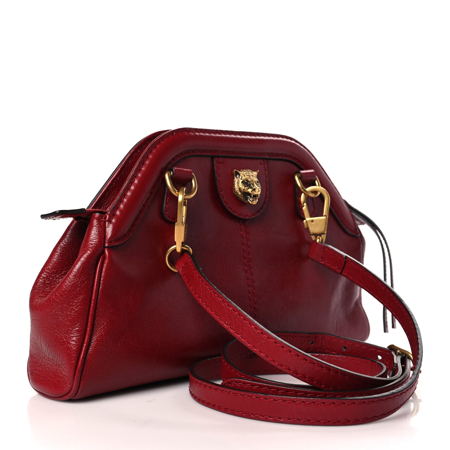 Piuma Lux Calfskin Small Re(Belle) Crossbody Bag Romantic Cerise