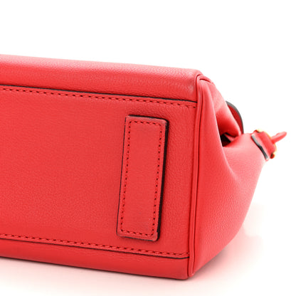 Versace Calfskin Medium La Medusa Top Handle Handbag Red 9 of 13
