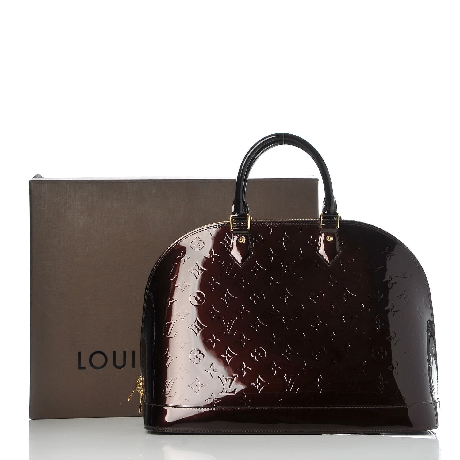 Louis Vuitton Vernis Alma GM Amarante 10 of 10