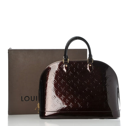 Louis Vuitton Vernis Alma GM Amarante 10 of 10