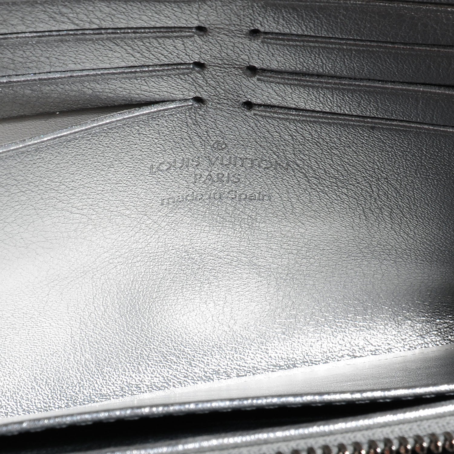 Louis Vuitton Suhali Zippy Wallet Silver 6 of 7