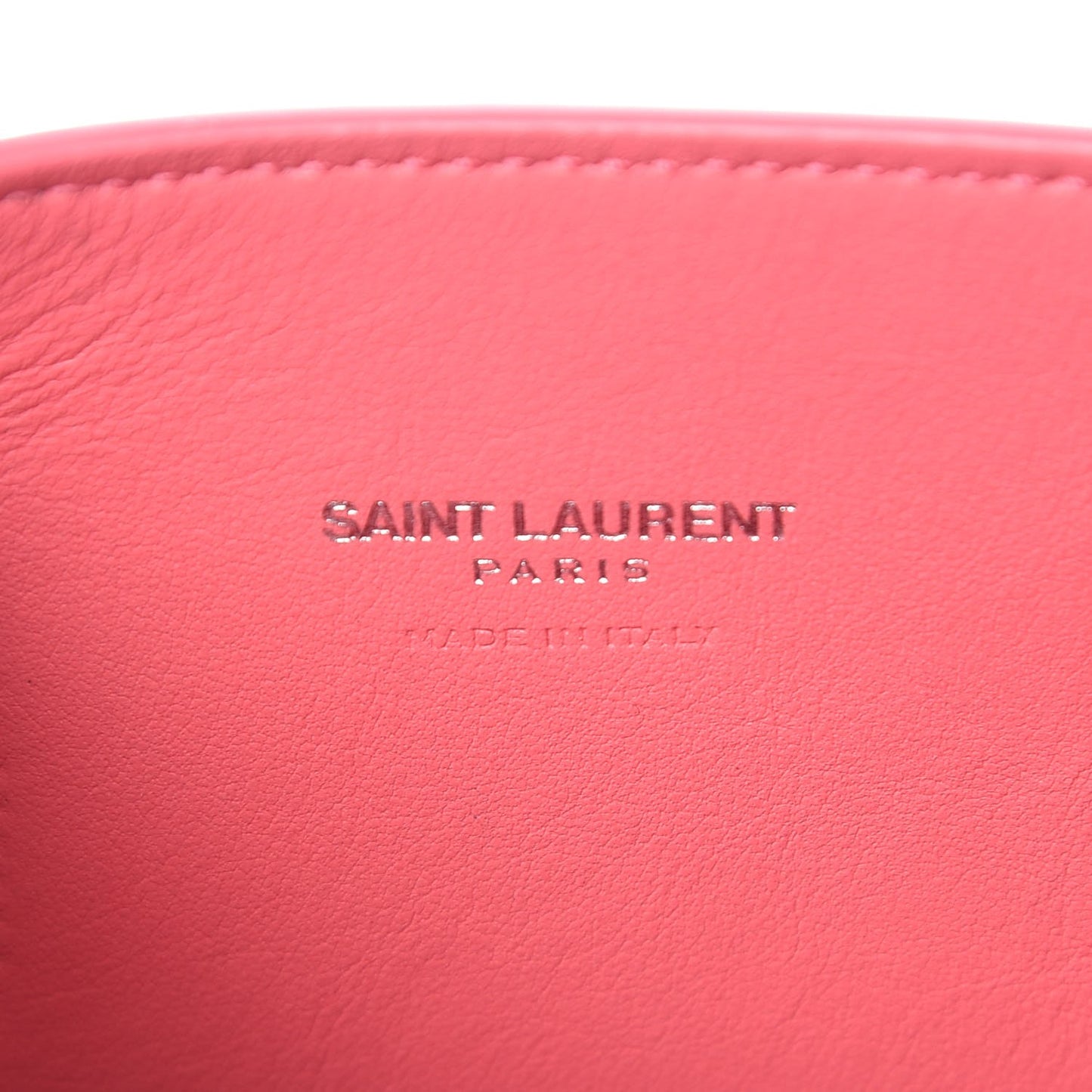 Grained Calfskin Nano Sac De Jour Coral