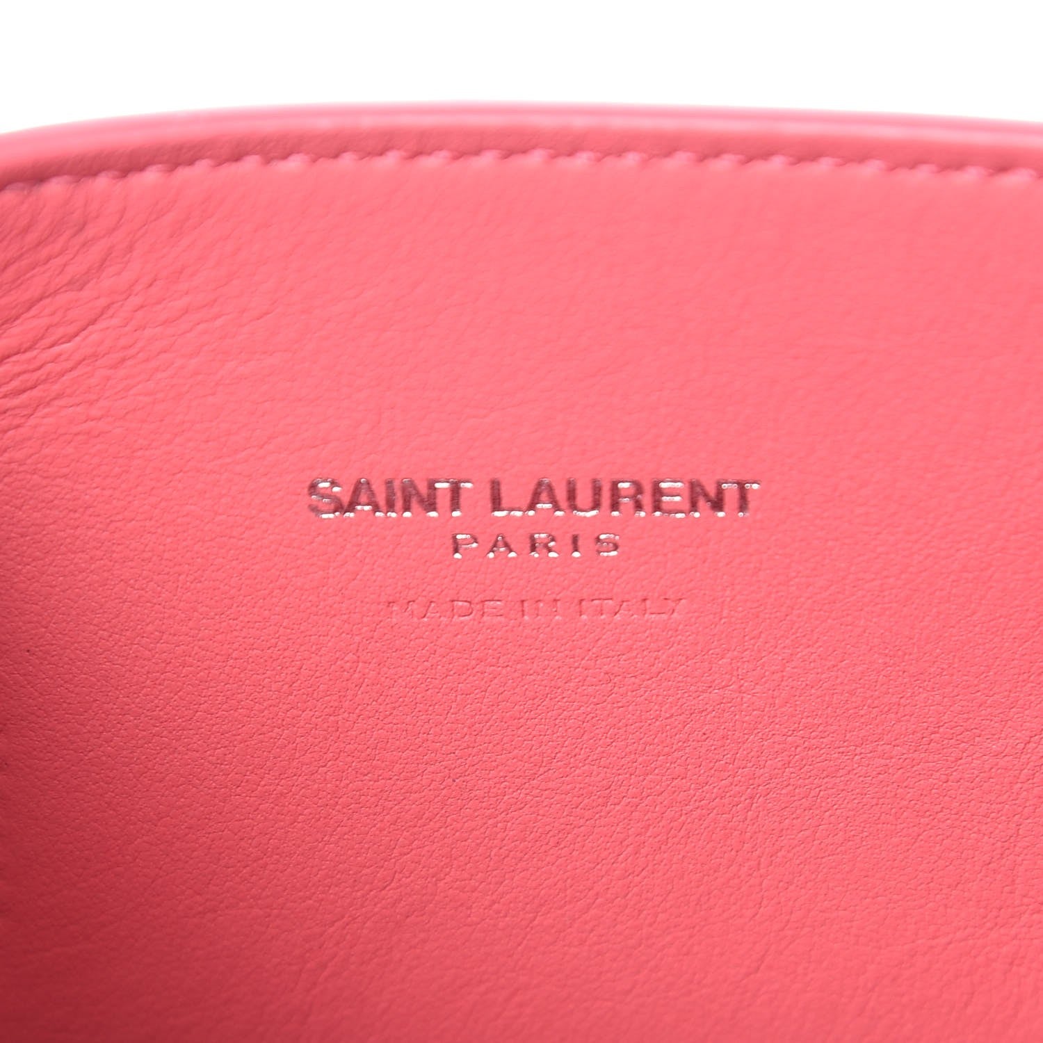 Saint Laurent Grained Calfskin Nano Sac De Jour Coral 7 of 8