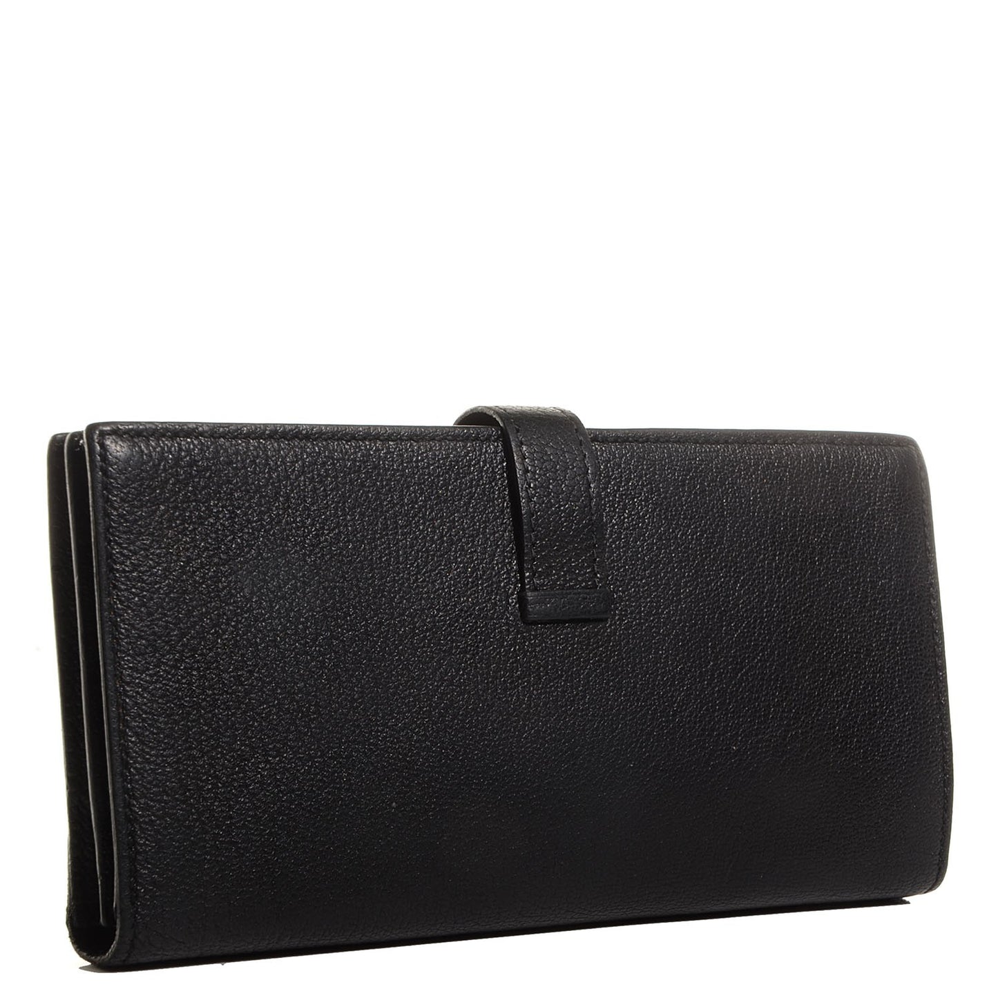 Chevre Mysore Bearn Gusset Wallet Black