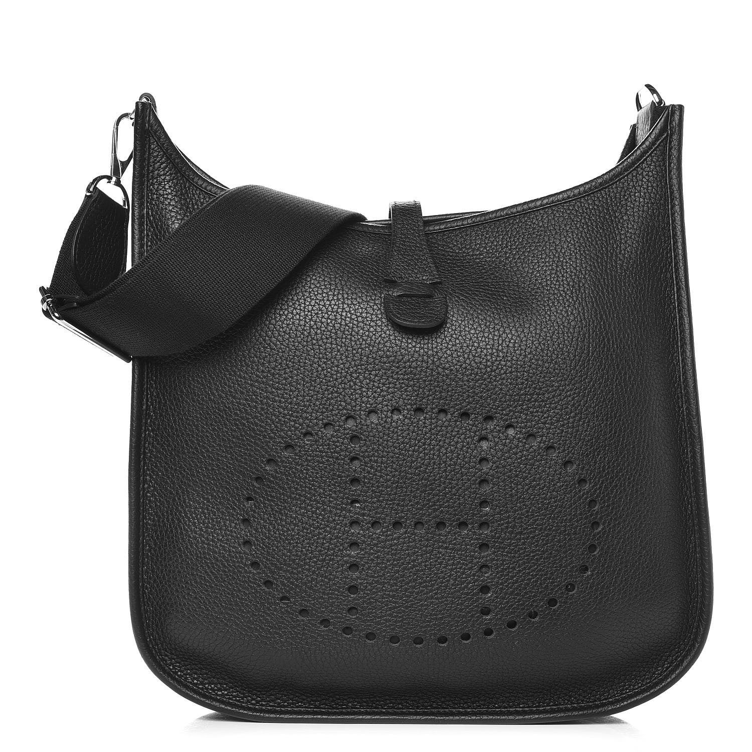 Hermes Taurillon Clemence Evelyne III PM Black 1 of 7