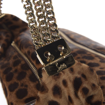 Christian Louboutin Pony Hair Leopard Print Medium Marianna Hobo 12 of 12