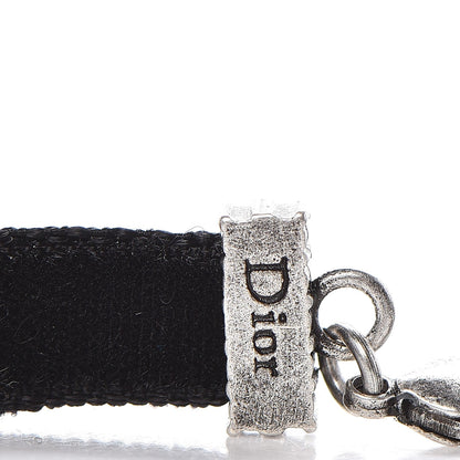 Christian Dior Velvet Crystal J’Adior Choker Necklace Black 4 of 6