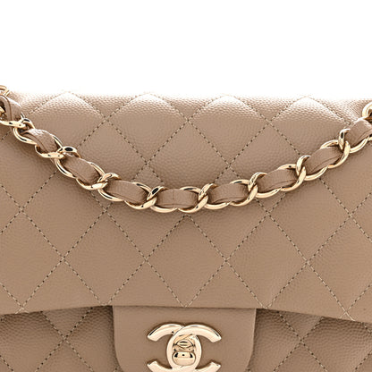 Chanel Caviar Quilted Small Double Flap Dark Beige 8 of 11