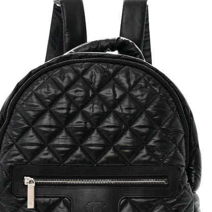 Chanel Nylon Quilted Coco Cocoon Backpack Black 8 of 11