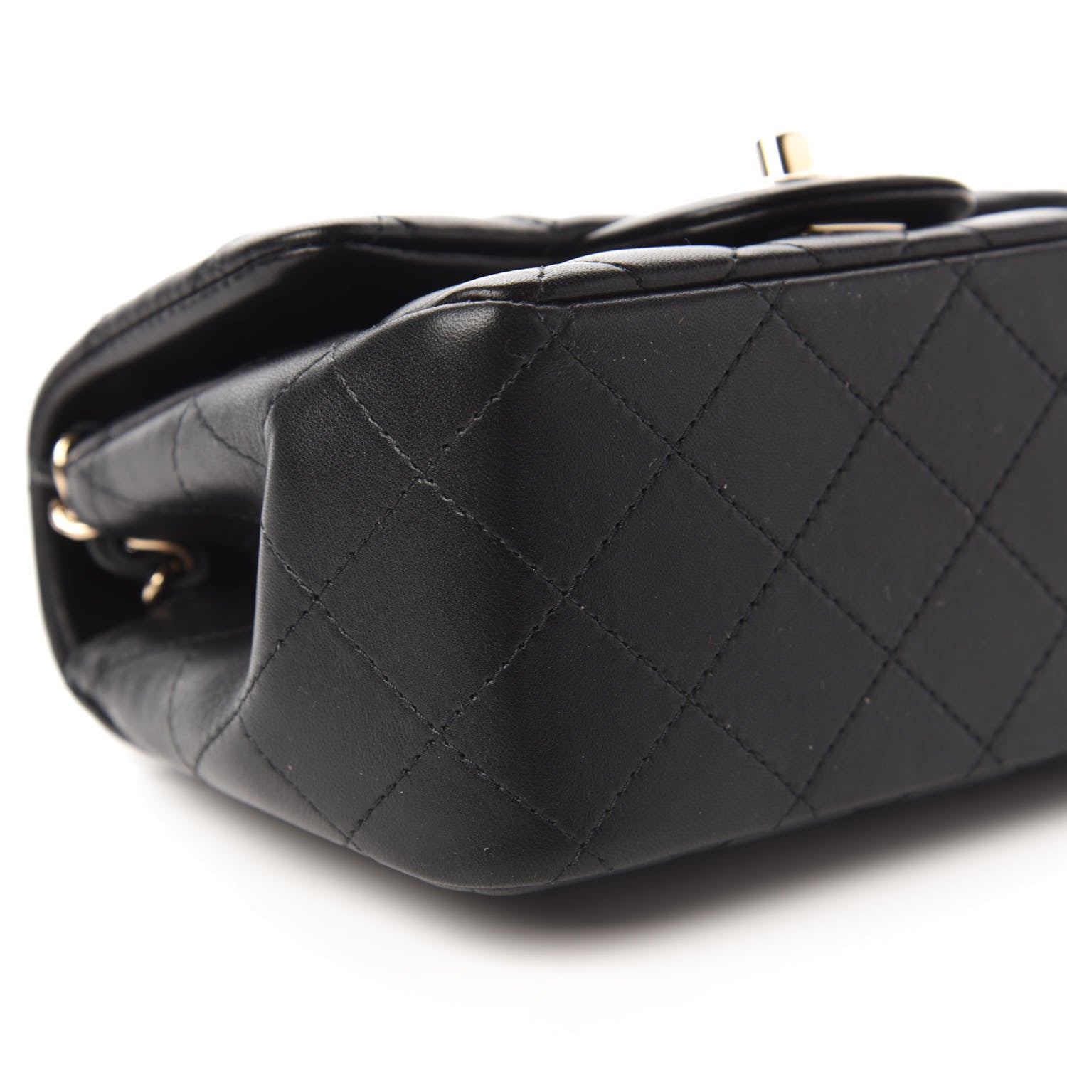 Chanel Lambskin Quilted Mini Square Flap Black 6 of 11