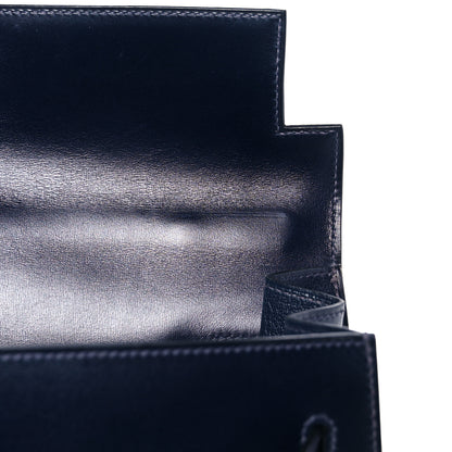 Hermes Box Kelly Sellier 32 Bleu Marine 16 of 34