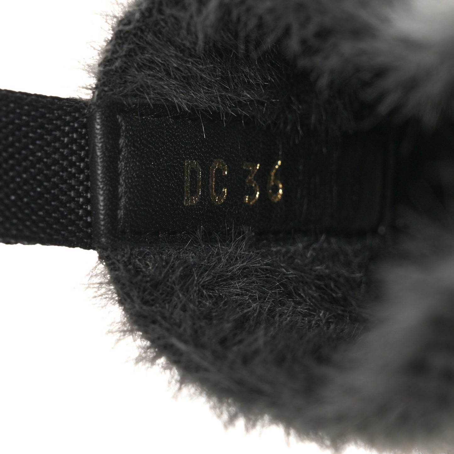 Furry Knit Mizza Walk'n Dior High Top Sneakers 36 Grey Multicolor