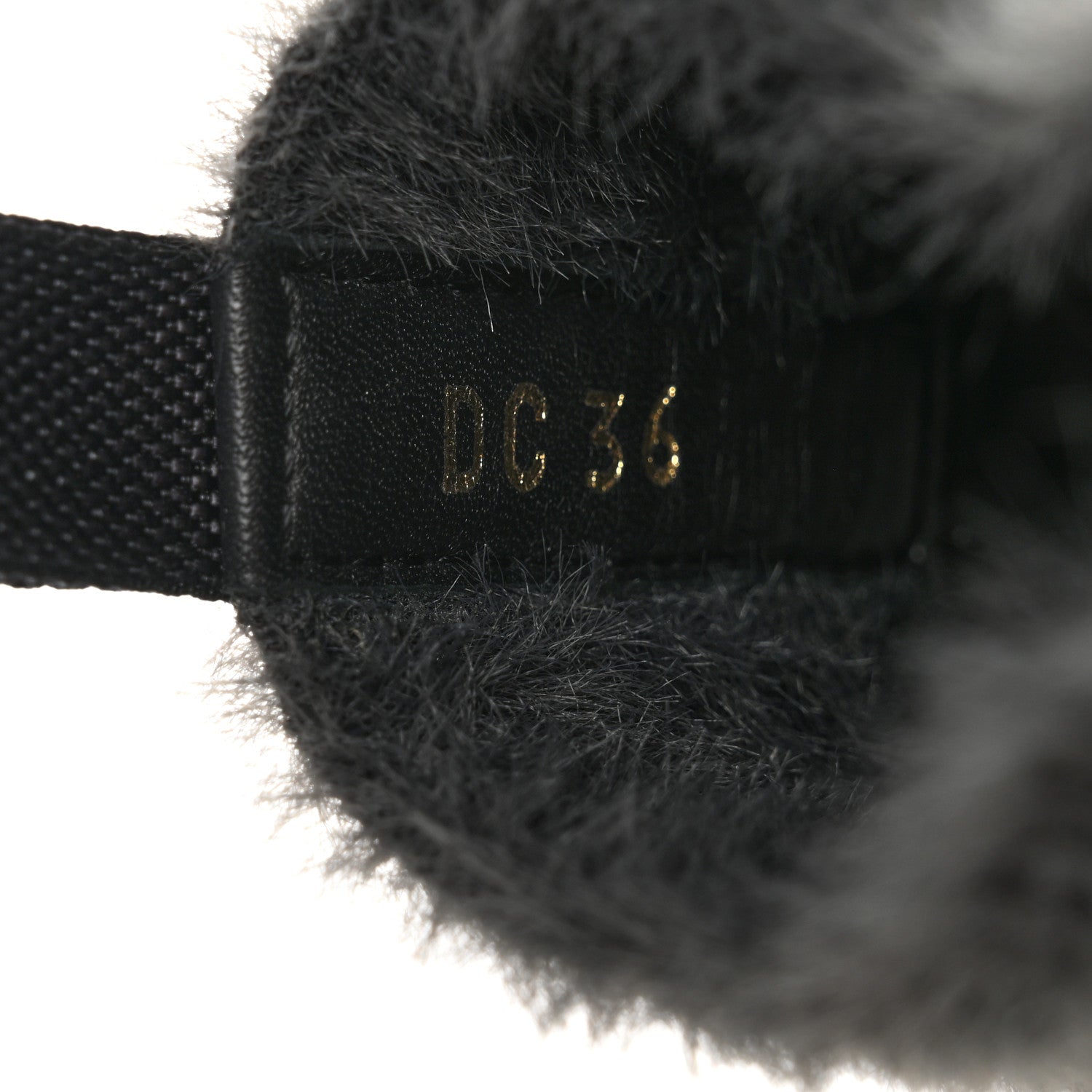 Christian Dior Furry Knit Mizza Walk'n Dior High Top Sneakers 36 Grey Multicolor 8 of 9