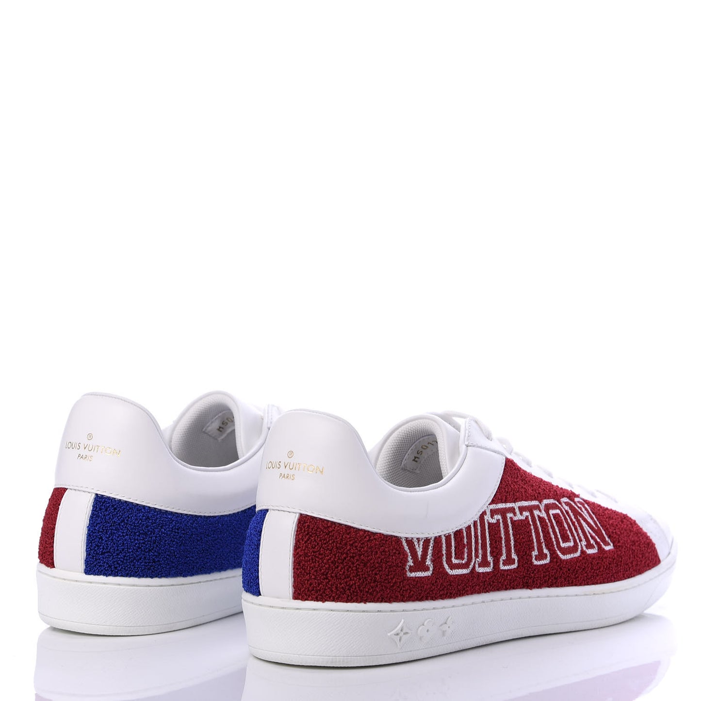 Calfskin Luxembourg Sneakers 9.5 Red Blue White