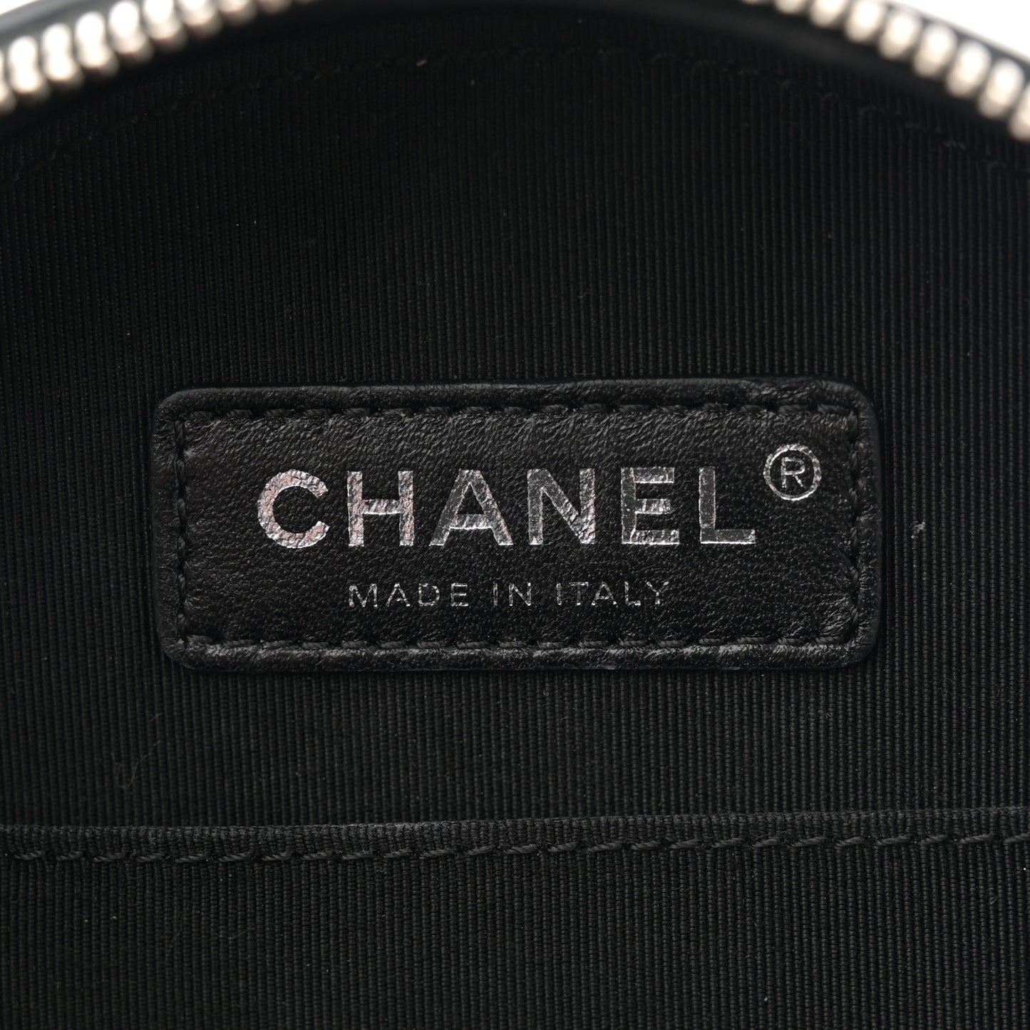 Patent Round As Earth Evening Bag Black