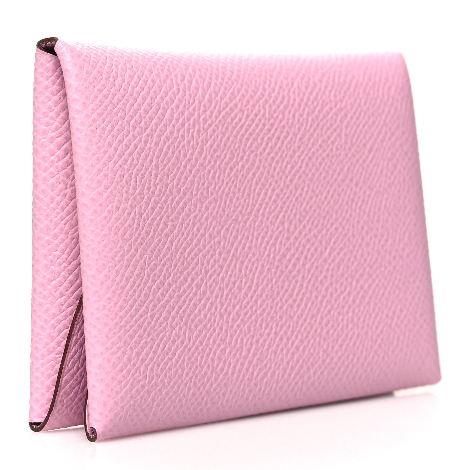 Hermes Epsom Calvi Duo Card Case Mauve Sylvestre 3 of 9