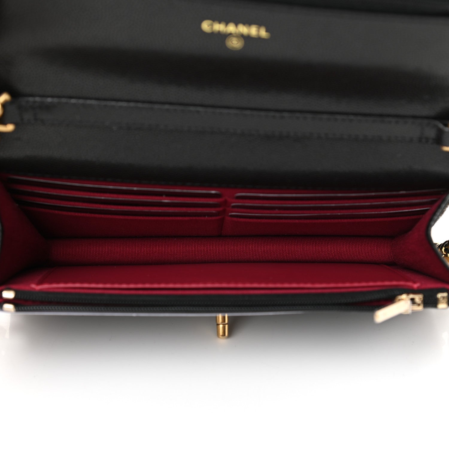 Chanel Caviar Quilted Twist Your Buttons Wallet On Chain WOC Black 5 of 11