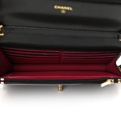 Chanel Caviar Quilted Twist Your Buttons Wallet On Chain WOC Black 5 of 11