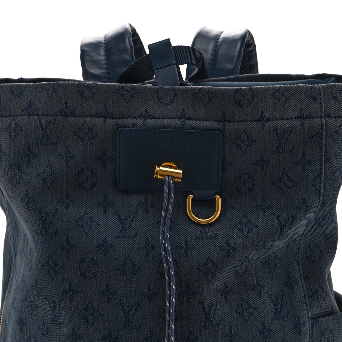 Louis Vuitton Monogram Denim Chalk Backpack Navy 8 of 10