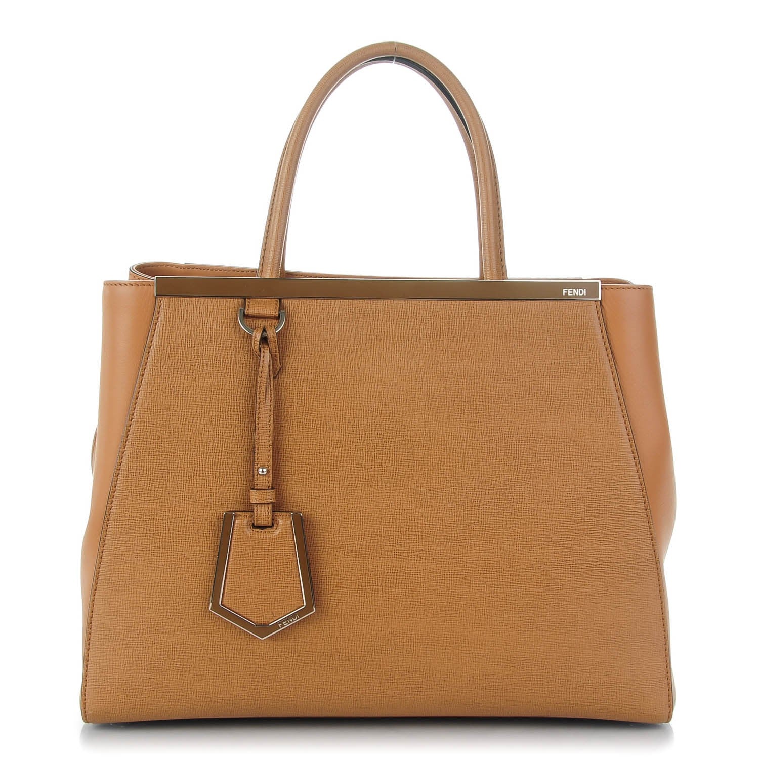 Fendi Vitello Elite Regular 2Jours Tote Orzo 1 of 9