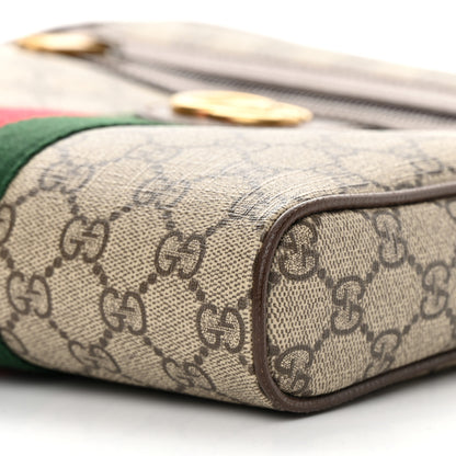 Gucci GG Supreme Monogram Web Small Ophidia Messenger Bag Brown 11 of 13