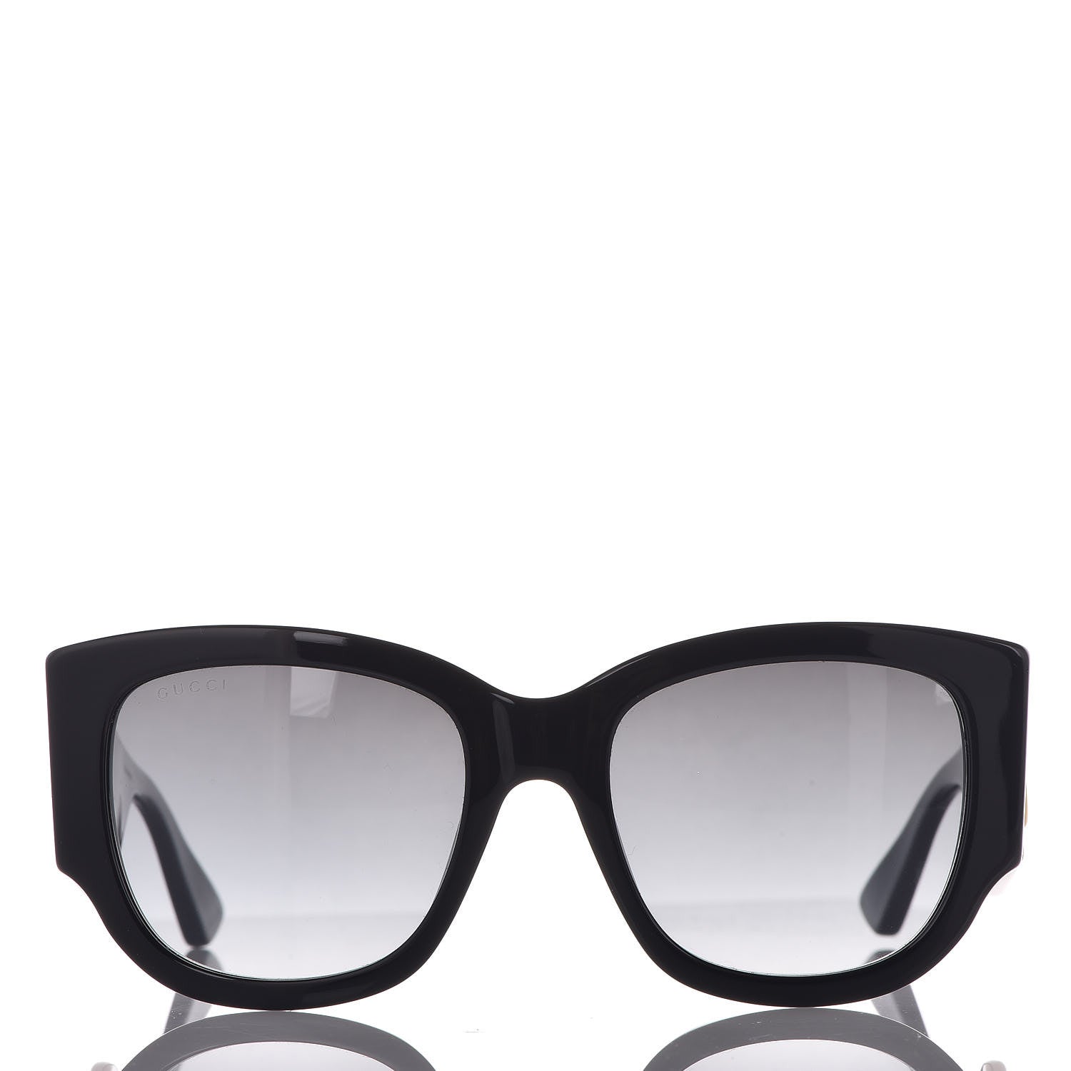 Gucci Acetate Web Oversized Frame Rectangle Sunglasses GG0276S Black 3 of 10