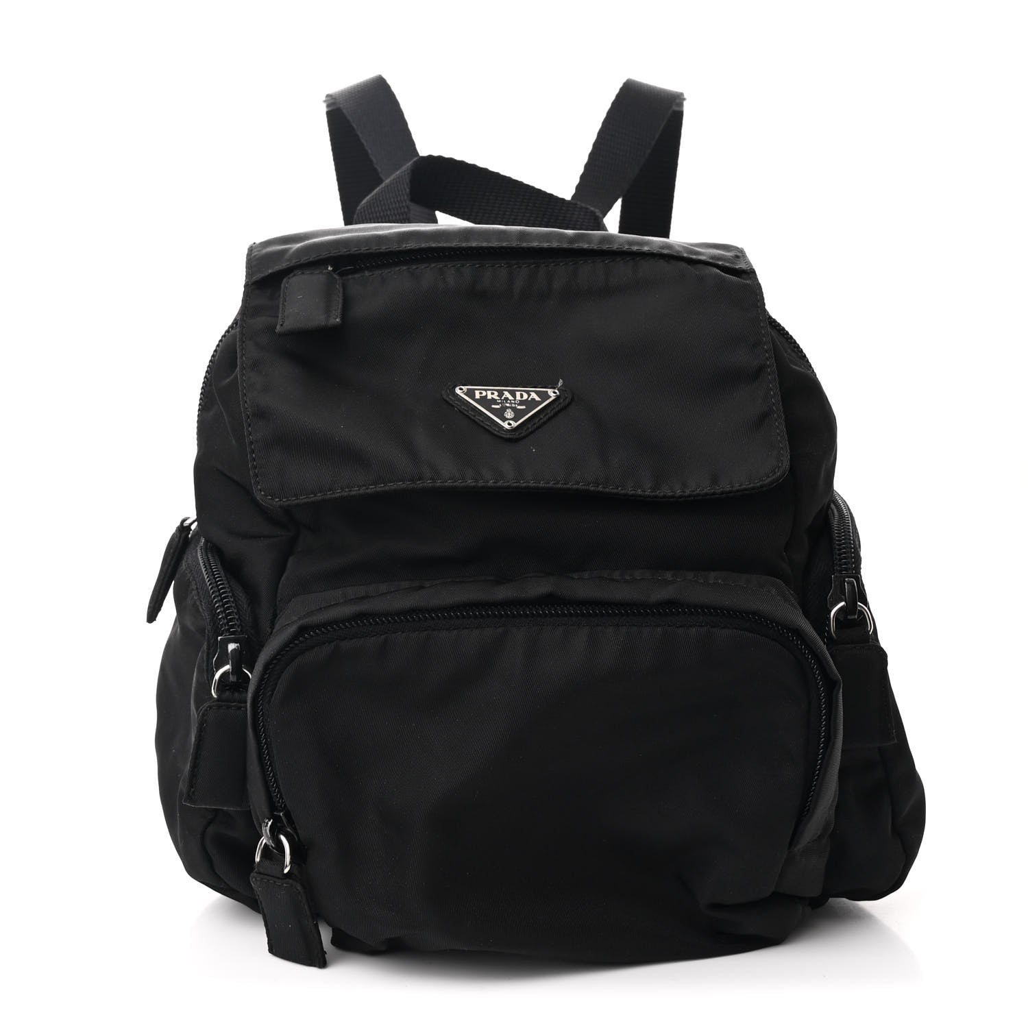 Prada Nylon Vela Mini Backpack Black 1 of 11